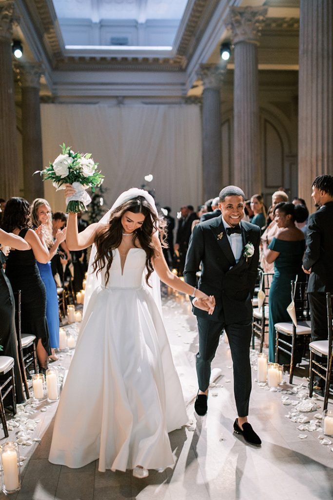 wedding ceremony at The Treasury on the Plaza