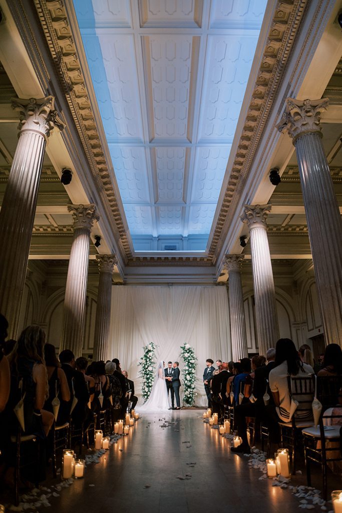wedding ceremony at The Treasury on the Plaza
