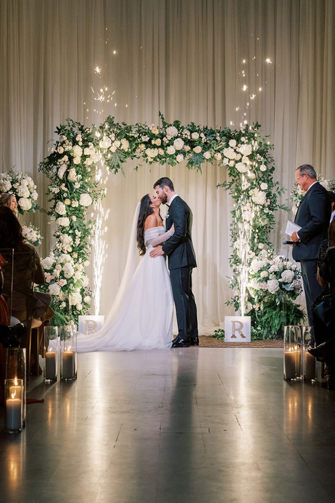 wedding ceremony at The Treasury on the Plaza