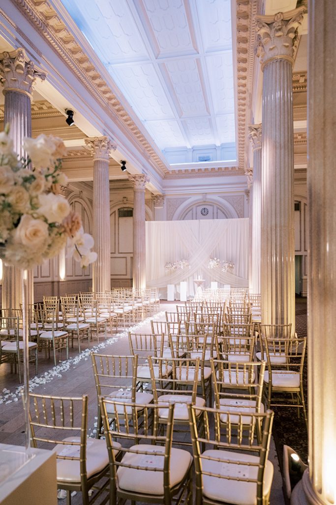 wedding ceremony at The Treasury on the Plaza