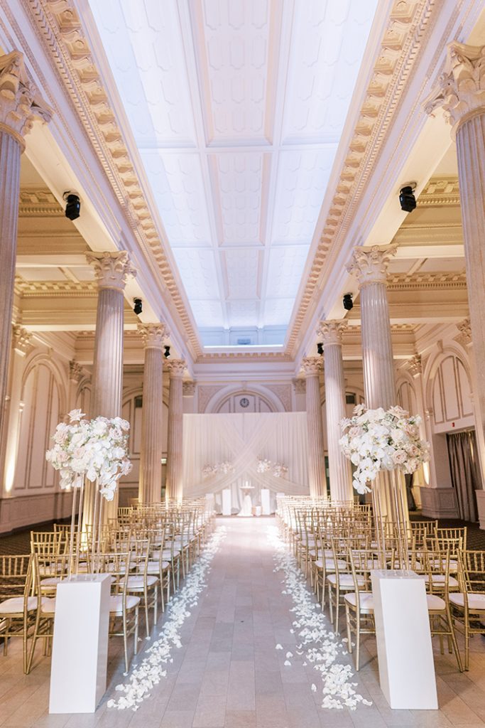 wedding ceremony at The Treasury on the Plaza