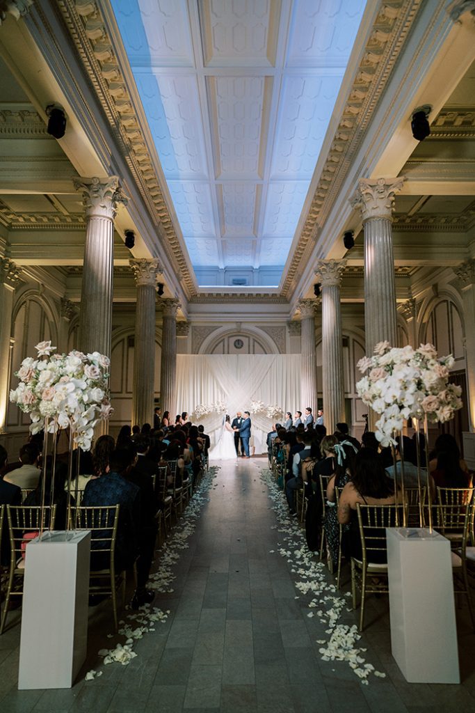 wedding ceremony at The Treasury on the Plaza