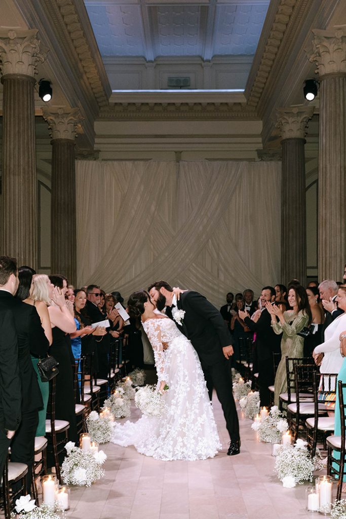 wedding ceremony at The Treasury on the Plaza