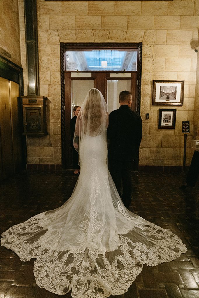 wedding ceremony at The Treasury on the Plaza