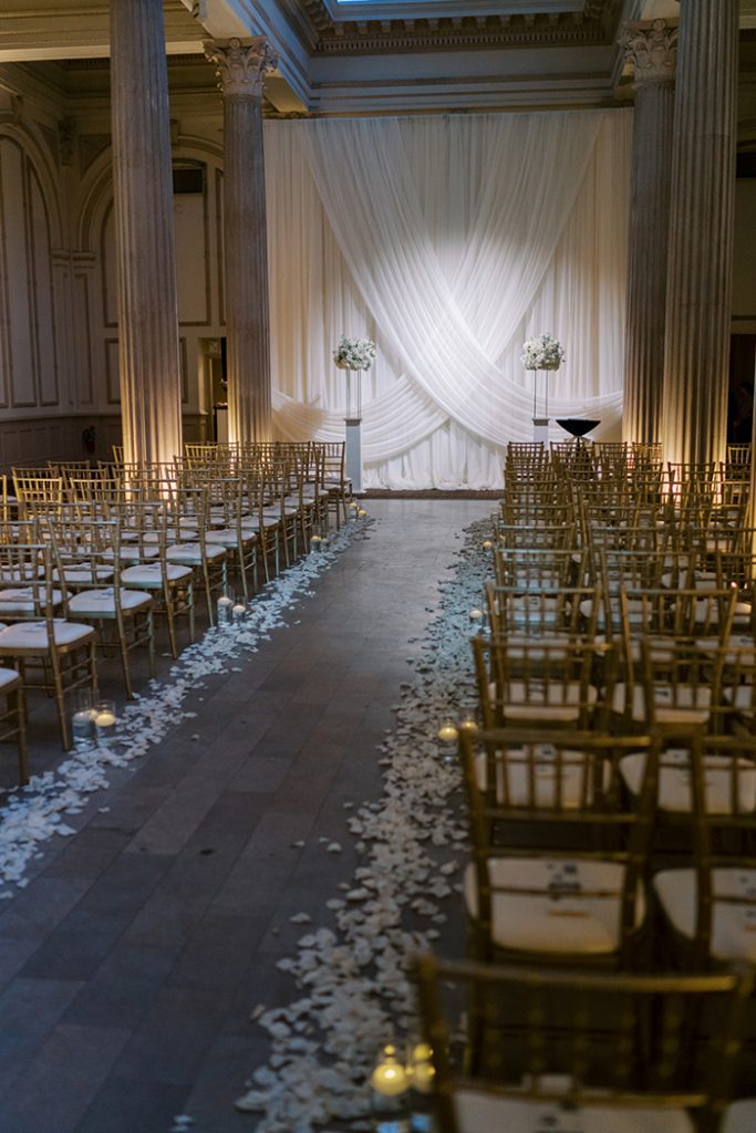 wedding ceremony at The Treasury on the Plaza