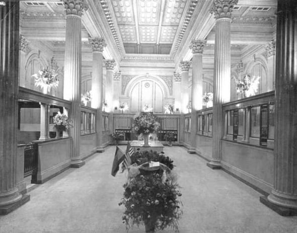  Lobby of The First National Bank | History of The Treasury on The Plaza