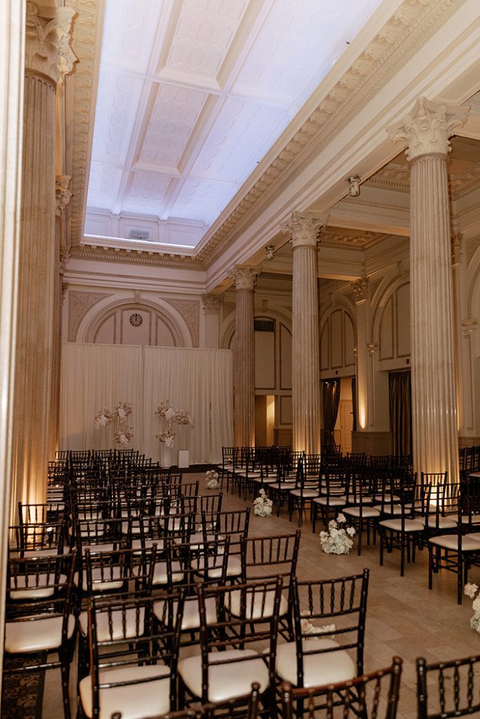 wedding ceremony at The Treasury on the Plaza