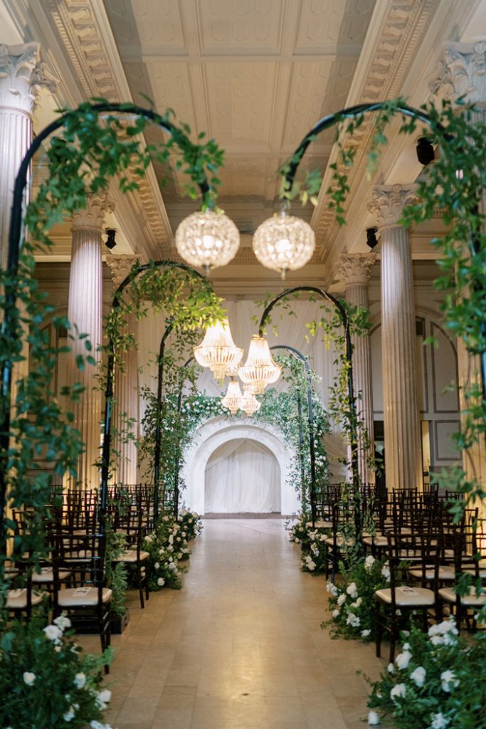 wedding ceremony at The Treasury on the Plaza