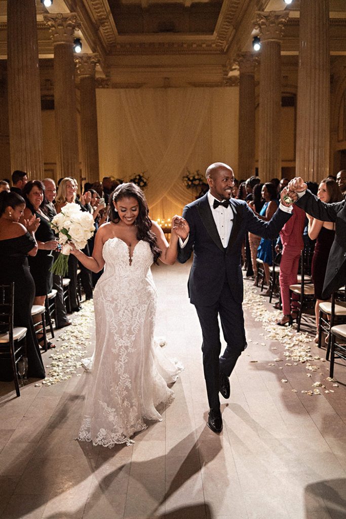 wedding ceremony at The Treasury on the Plaza