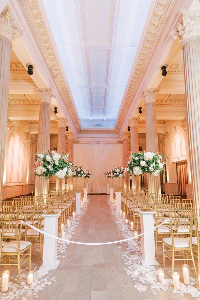 wedding ceremony at The Treasury on the Plaza
