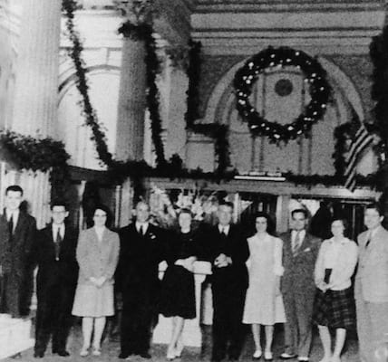 Christmas Time at The First National Bank | History of The Treasury on The Plaza