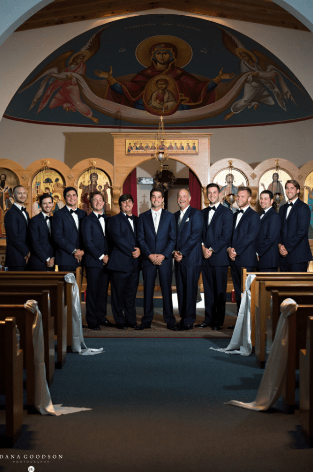Wedding ceremony at Greek Orthodox Church in St. Augustine