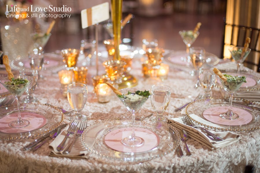 Wedding table setting photo at The Treasury on The Plaza St. Augustine