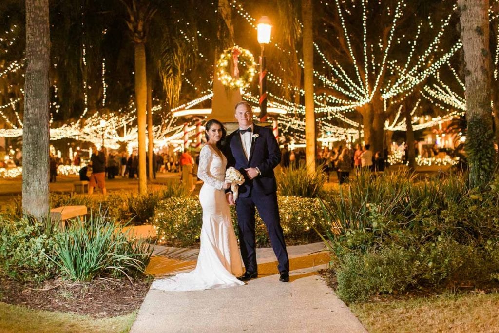 Weddings During Nights of Lights in St. Augustine Featured Image