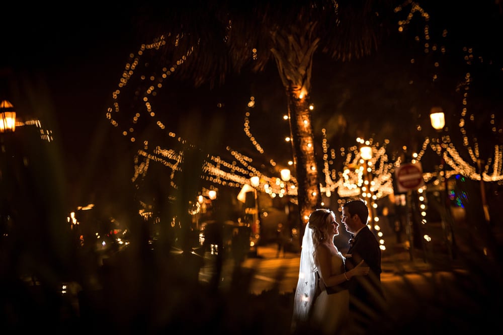 Weddings during Nights of Lights in St. Augustine