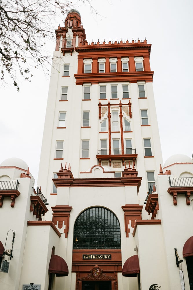 Treasury on The Plaza Outside | Treasury Venue Collection | St. Augustine
