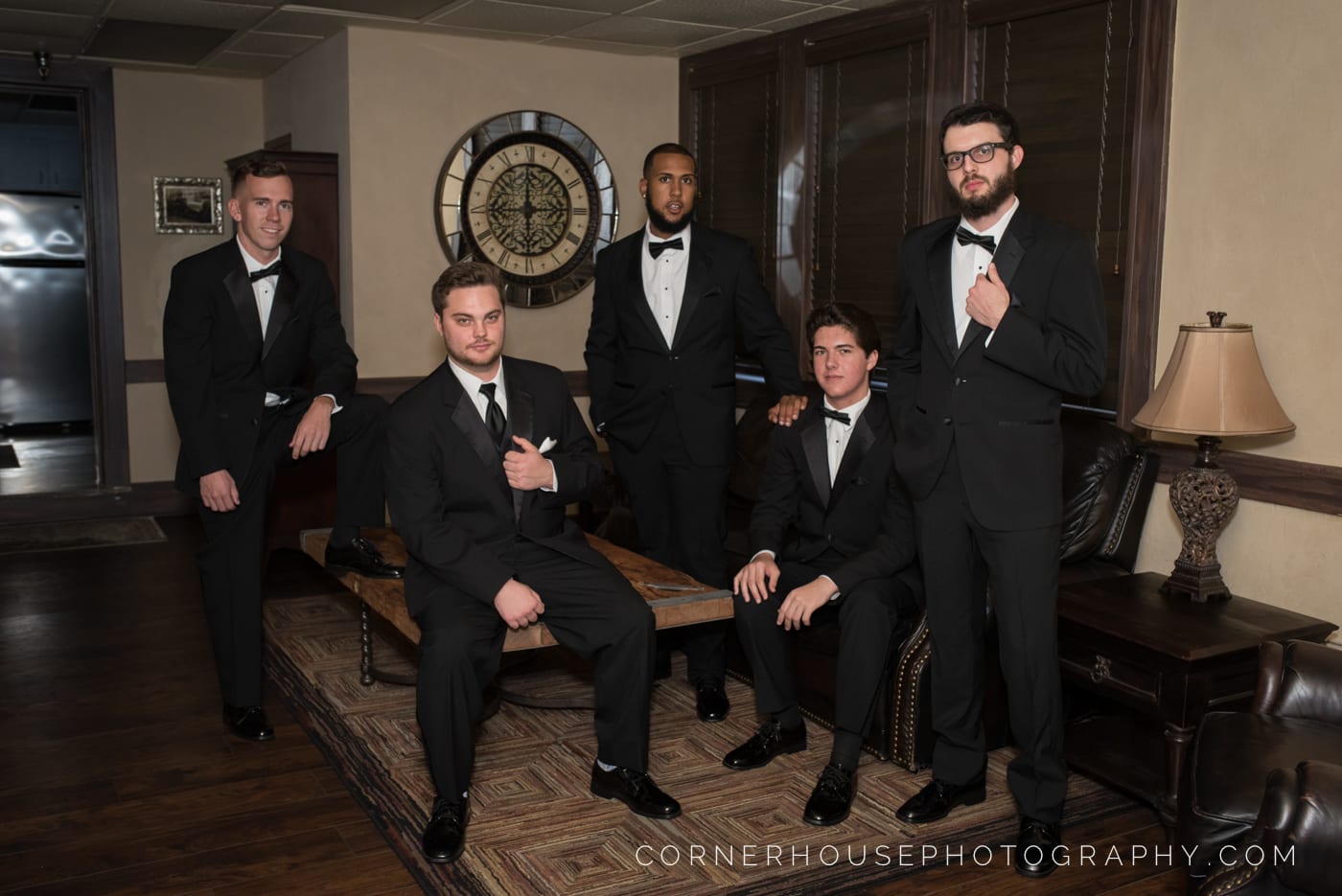 Groomsmen in the Groom's Suite at The Treasury on The Plaza St. Augustine