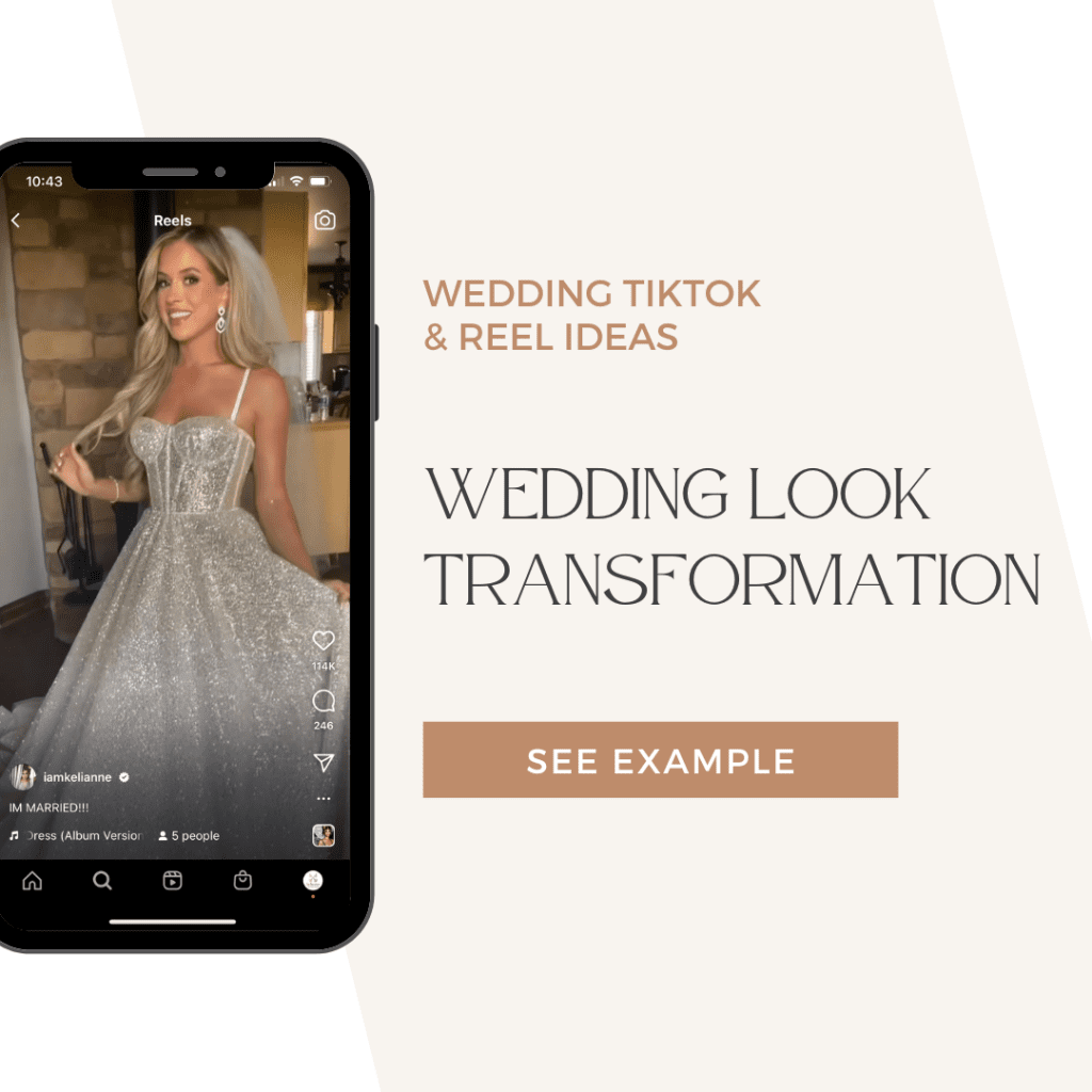 Wedding Look Transformation on TikTok and Reels 