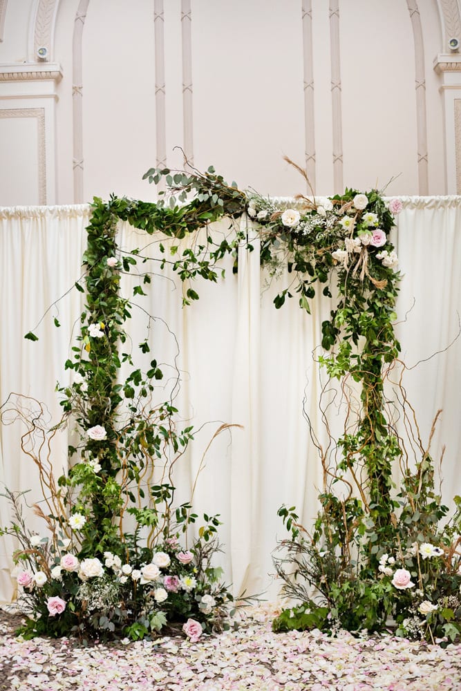 Wedding Ceremony Arch | A Romantic Modern Wedding At The Treasury on the Plaza, St. Augustine