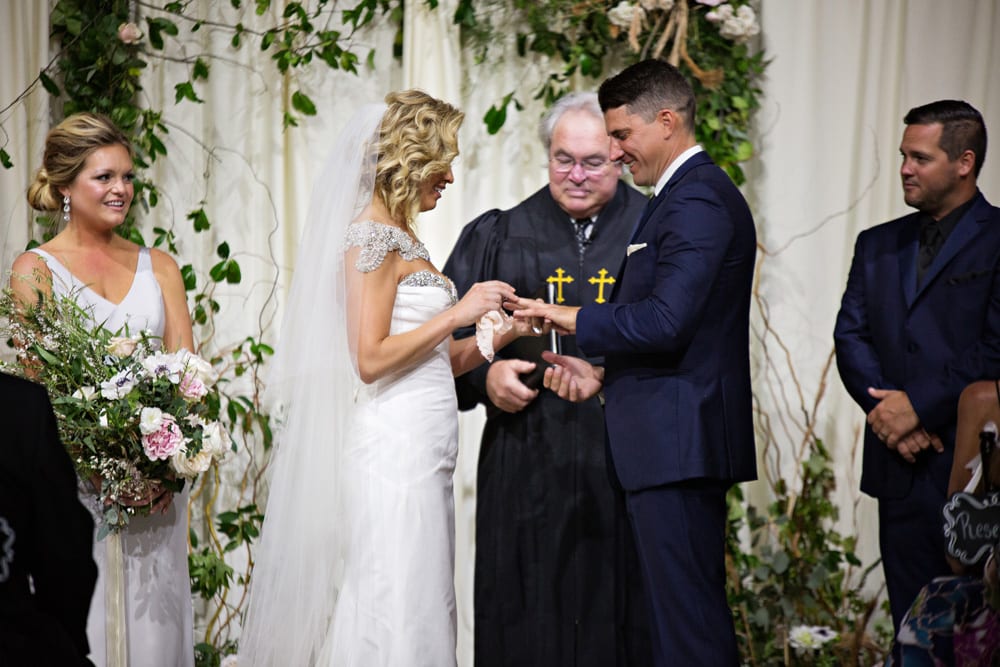 Wedding Ceremony | A Romantic Modern Wedding At The Treasury on the Plaza, St. Augustine