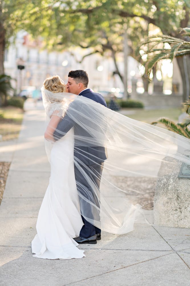 Wedding Portraits | A Romantic Modern Wedding At The Treasury on the Plaza, St. Augustine