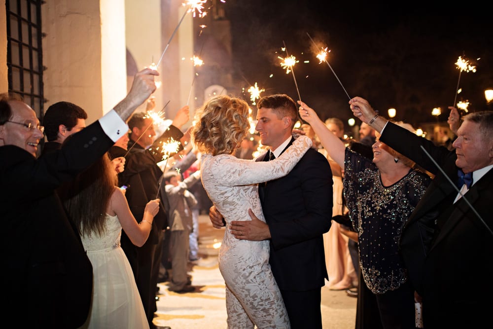 Wedding Exit | A Romantic Modern Wedding At The Treasury on the Plaza, St. Augustine