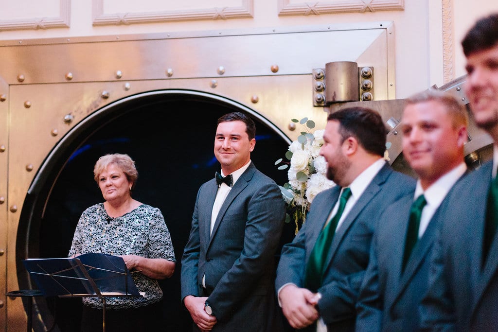 Treasury on the Plaza wedding ceremony| Vault Wedding in St. Augustine Florida | Treasury Blog