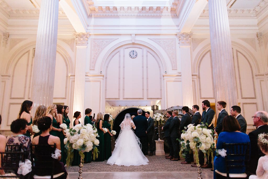 Treasury on the Plaza wedding ceremony| Vault Wedding in St. Augustine Florida | Treasury Blog