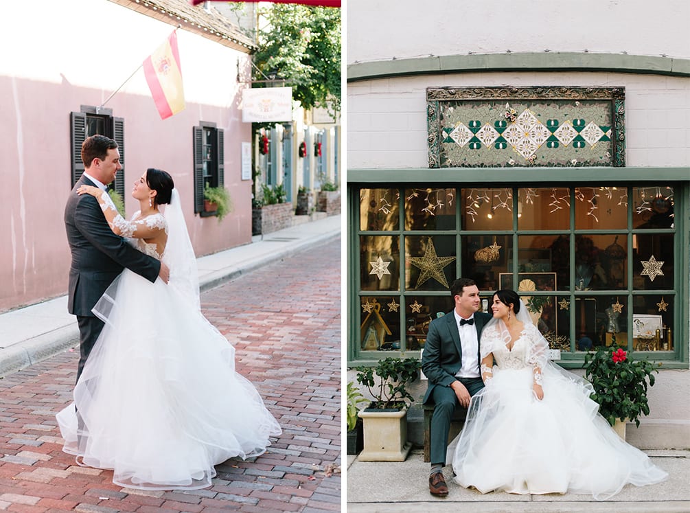 Bride and groom portraits | Vault Wedding in St. Augustine, Florida | Treasury Blog