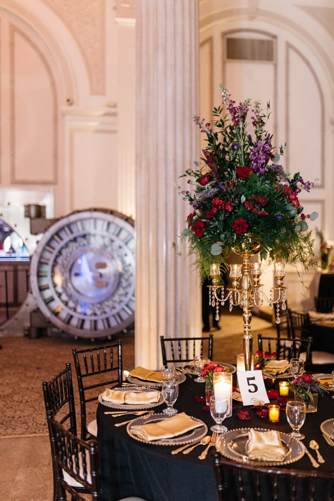 Reception Decor | Kirsten + JC | Treasury on the Plaza Wedding Full of Surprises for Guests | St. Augustine Wedding Venue