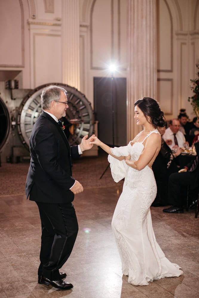 Father-Daughter Dance | Kirsten + JC | Treasury on the Plaza Wedding Full of Surprises for Guests | St. Augustine Wedding Venue
