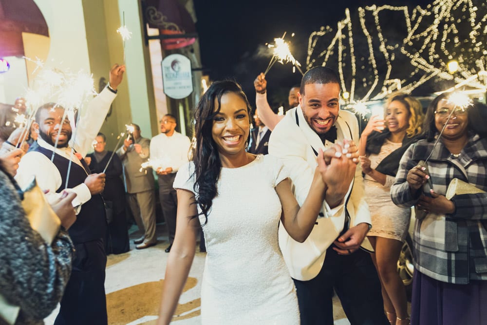 Wedding Grand Exit | Tamisha + Jason | A Fun Elegant Wedding in St. Augustine | Treasury Blog