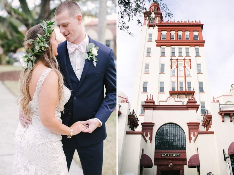 Bridal Party Portraits | Kara +Kyle | A Local St. Augustine Love Story at The Treasury on the Plaza