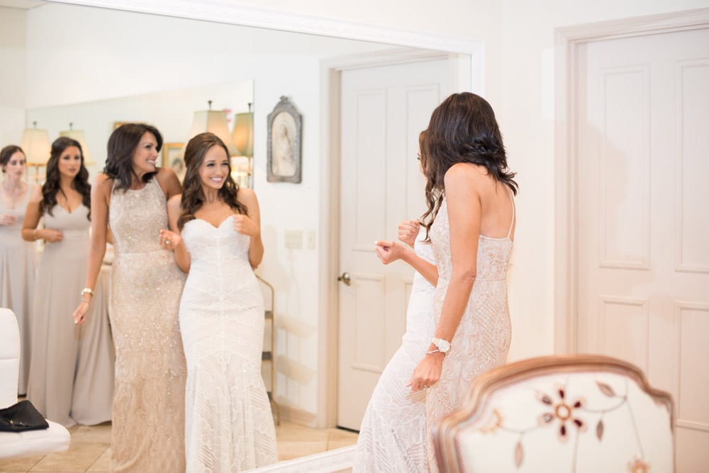 Getting ready in the bridal suite | A Simple White Wedding in St. Augustine | Mackenzie + Nick