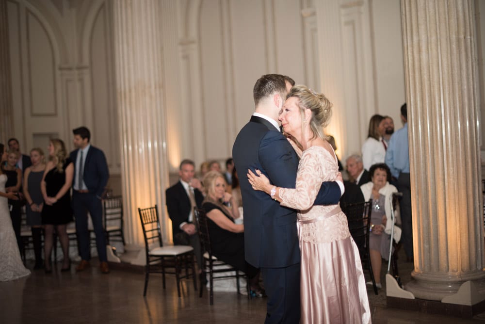 Mother son dance at Treasury on the Plaza | An Intimate Wedding in St. Augustine | Mackenzie + Nick