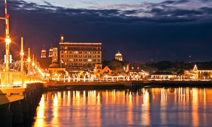 St. Augustine Waterfront | Nights of Lights in St. Augustine