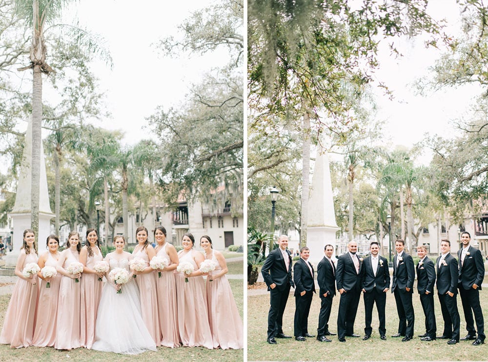 Plaza de la Constitución St Augustine Wedding Pictures | Alex + Michael | High School Sweethearts Tie the Knot at The Treasury on the Plaza 