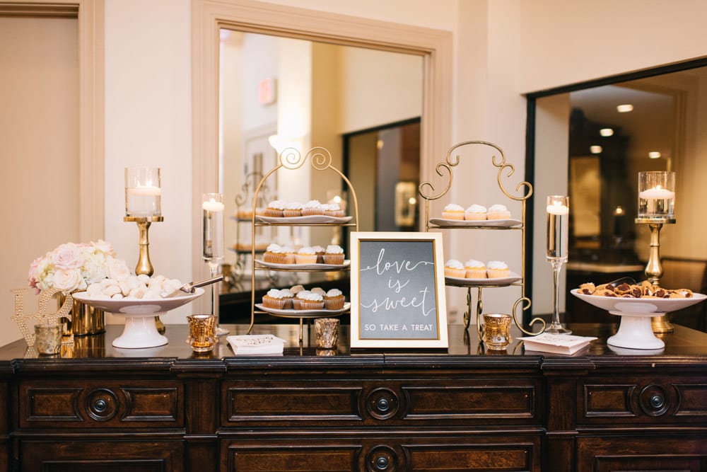 Dessert table | Alex + Michael | High School Sweethearts Tie the Knot at The Treasury on the Plaza