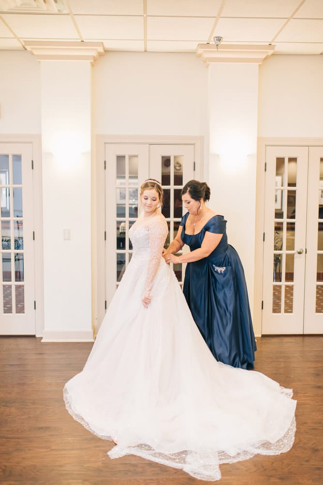 Mother Daughter at St. Augustine Wedding Venue | Alex + Michael | High School Sweethearts Tie the Knot at The Treasury on the Plaza 