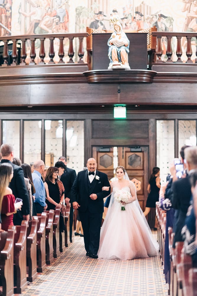 Wedding Ceremony at the Cathedral Basilica in St. Augustine | Alex + Michael | High School Sweethearts Tie the Knot at The Treasury on the Plaza 