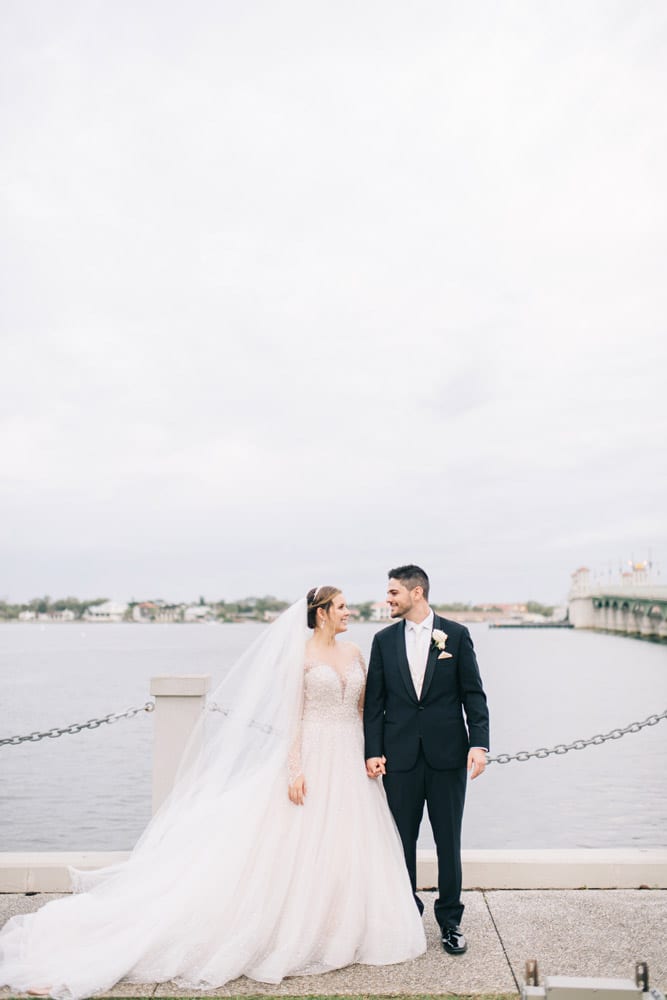 St Augustine Wedding Pictures | Alex + Michael | High School Sweethearts Tie the Knot at The Treasury on the Plaza 