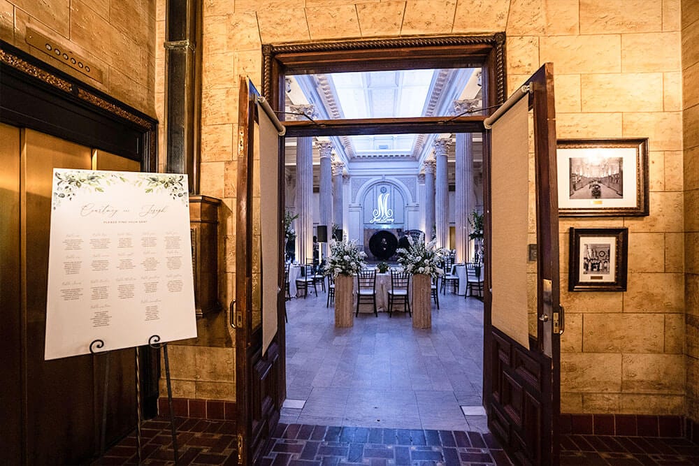 The Grand Foyer and Foyer Balcony | Treasury on the Plaza First Look Photos