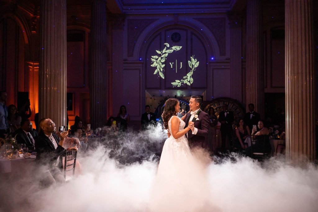 Yelidangela and James’ first dance at The Treasury on the Plaza