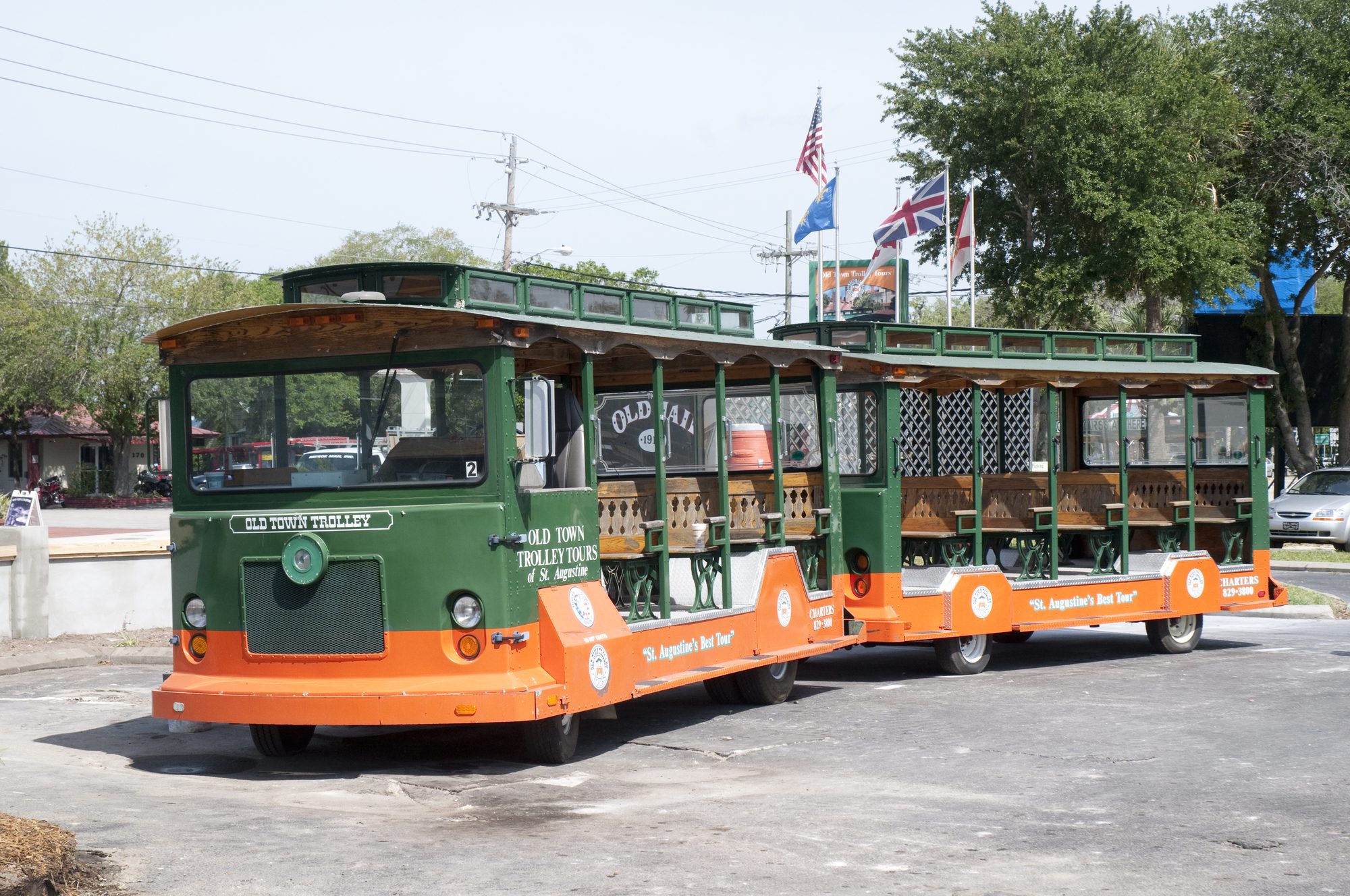 Cap off the rehearsal dinner with a trolley tour around St. Augustine.