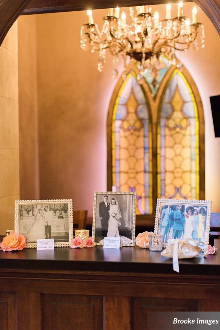 Wedding Family Photo Display | The Treasury on the Plaza | Wedding Venues in St. Augustine Florida