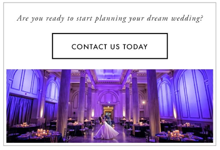 Contact The Treasury on The Plaza to plan your dream wedding