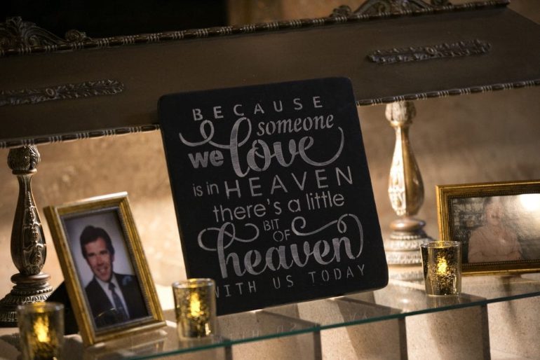 Honoring lost loved ones on your wedding day | "Because someone we love is in heaven, there's a little bit of heaven with us today"