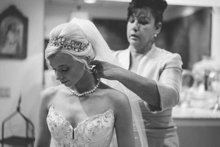 Mother Daughter Wedding Day Moment | Treasury on the Plaza | St. Augustine Wedding Venue