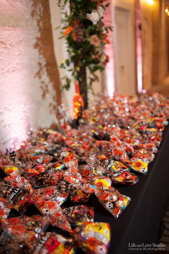 Candy Favors for Halloween Wedding