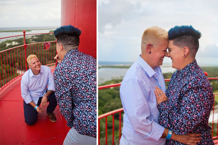 Proposal on the top of the St. Augustine Lighthouse